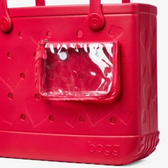 NWOT Baby Bogg® Bag (medium) in Bright Red Conversation Hearts  - Never used! - Picture 3 of 5